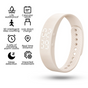 Beige Silent Vibration Alarm Smart Silicone Wristband with 3-Alarm Settings - Discreet Wake-Up Device for V888-ELOSUNG49310