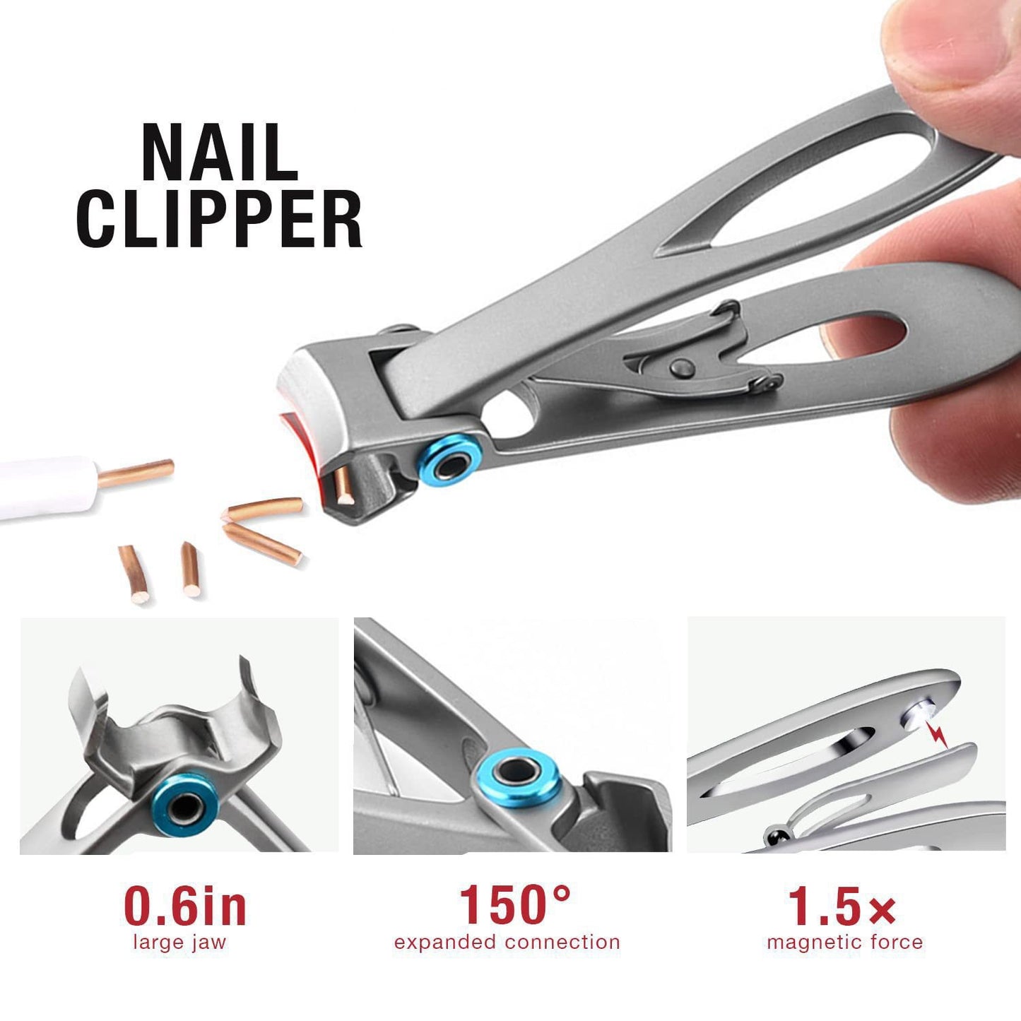 7-Piece Professional Ingrown Toenail Tool Kit - Stainless Steel Precision Pedicure Set with Red Eagle-Nose V888-ELOSUNG49316
