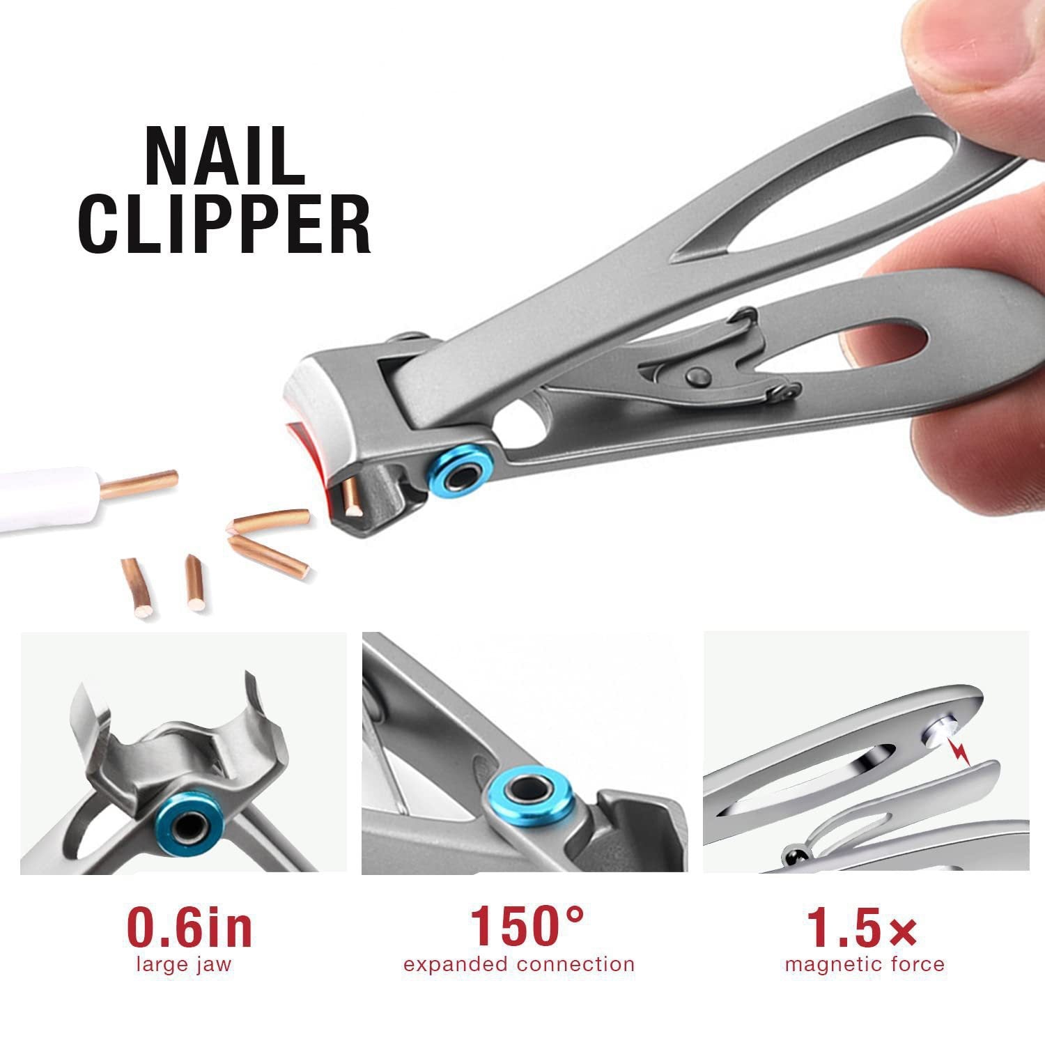 7-Piece Professional Ingrown Toenail Tool Kit - Stainless Steel Precision Pedicure Set with Red Eagle-Nose V888-ELOSUNG49316