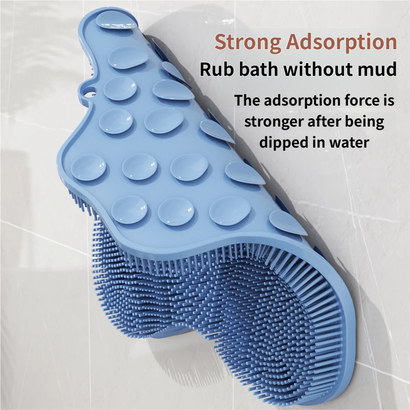 Pink 3D Butterfly Silicone Bath Massage Mat with Suction Cup & Dual-Zone Massage Bristles - Exfoliating Back V888-ELOSUNG49429