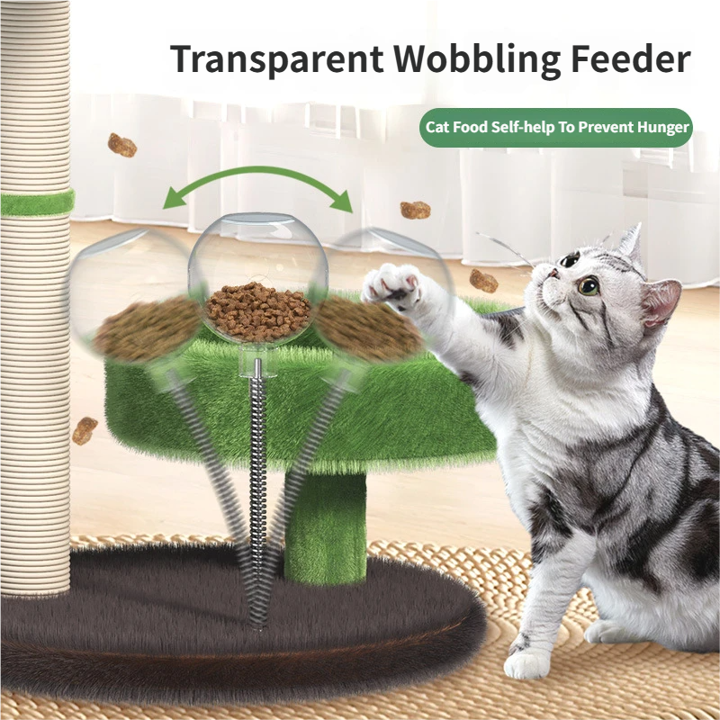 Large Multi-Functional Cat Tree & Activity Tower - All-in-One 70CM Tall Sisal Scratching Post, 31CM Diameter V888-ELOSUNG49483