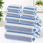 8-Piece Blue Luxury Coral Fleece Towel & Bath Sheet Set - Ultra-Soft High-Density Absorbent Towels Complete V888-ELOSUNG49485