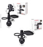2-Pack (2-in-1 Standard Version & 3-in-1 Pro Phone Mount Version) Car Rotating Dinner Tray & Double Cup V888-ELOSUNG49539