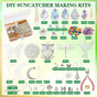 460PCS Suncatcher DIY Making Kit with Storage Box - Premium Crystal Prism Ornaments Craft Set for Home Decor V888-ELOSUNG49545