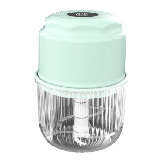 Green Cordless Electric Mini Food Chopper with 316 Stainless Steel Blades - Portable 300ml Garlic Crusher & V888-ELOSUNG49562