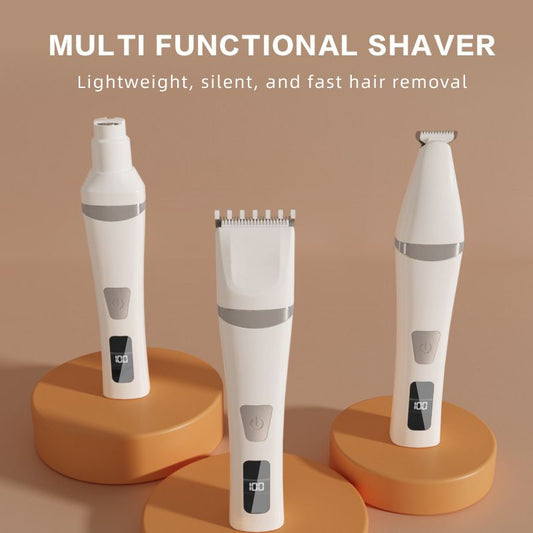 Green Professional 3-in-1 Pet Grooming Kit - Low-Noise Rechargeable Dog Hair Trimmer & Nail Grinder for Paws, V888-ELOSUNG49591