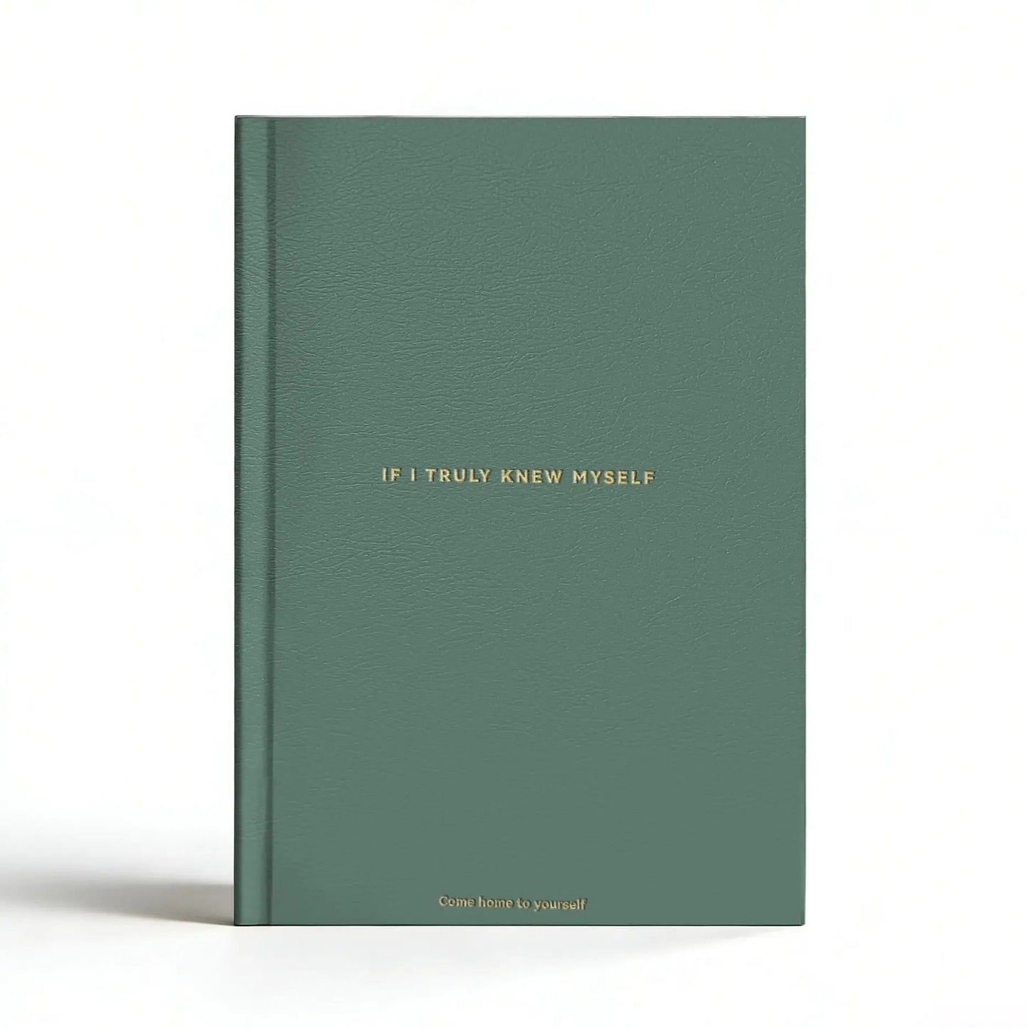 Green If I Truly Knew Myself Guided Self-Discovery Journal - Hardcover Deep Self-Reflective Diary Mindfulness V888-ELOSUNG49609