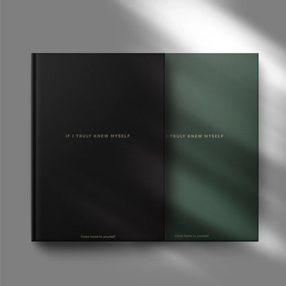 Green If I Truly Knew Myself Guided Self-Discovery Journal - Hardcover Deep Self-Reflective Diary Mindfulness V888-ELOSUNG49609