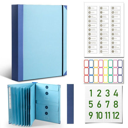 In Case I Go Missing Blue High-Capacity Emergency Information Binder - Heavy Duty Expanding File Organizer V888-ELOSUNG49621
