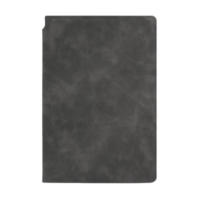 Dark Grey A4 PU Leather Whiteboard Notebook with 3-Color Pens, Eraser & Cloth - Reusable Eco-Friendly Desktop V888-ELOSUNG49653