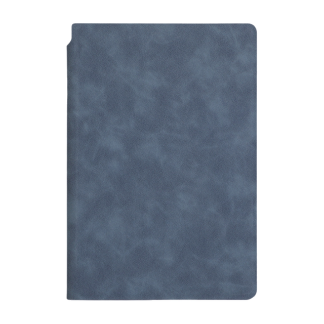 Blue A4 PU Leather Whiteboard Notebook with 3-Color Pens, Eraser & Cloth - Reusable Eco-Friendly Desktop Memo V888-ELOSUNG49655