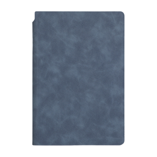 Blue A4 PU Leather Whiteboard Notebook with 3-Color Pens, Eraser & Cloth - Reusable Eco-Friendly Desktop Memo V888-ELOSUNG49655