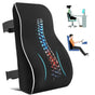 Black Large Ergonomic Memory Foam Lumbar Support Pillow & S Curve High-Back Cusion with Buckle Strap & V888-ELOSUNG49661