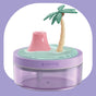 Coconut Tree Purple USB Portable Bionic Landscape Humidifier and Creative Potted Plant Air Diffuser - 7-Color V888-ELOSUNG49664
