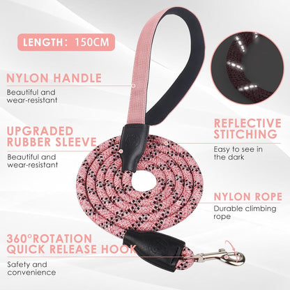 L Size Blue Waterproof Reflective Saddle-Style Dog Harness & 1.5M Leash Set - Breathable Anti-Choke V888-ELOSUNG49703