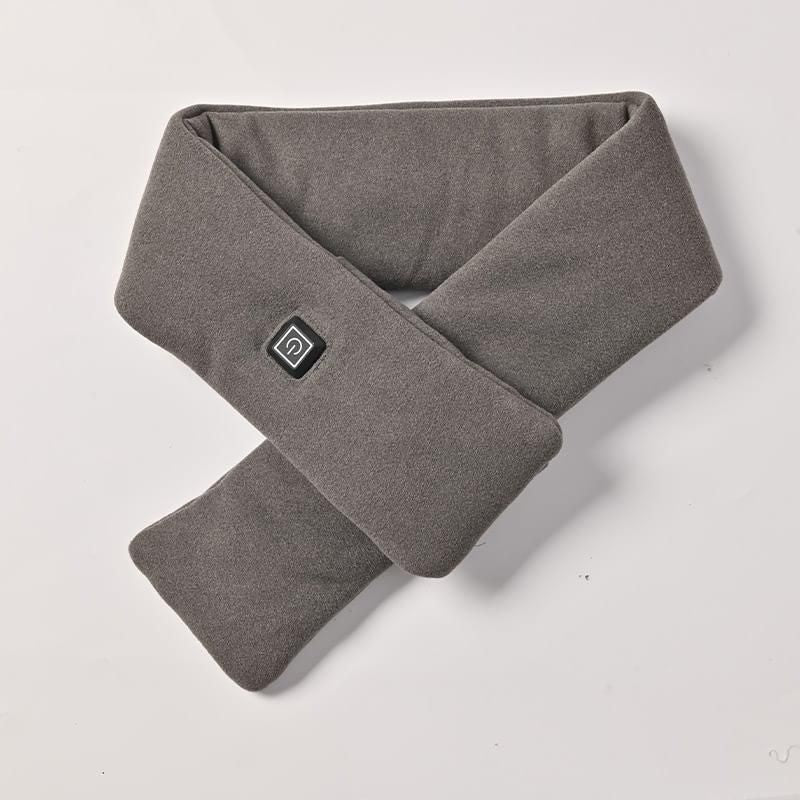Grey USB Powered Graphene Rapid Heated Scarf - 80 x 10 CM Washable Winter Thermal Wrap with 3-Level Temp for V888-ELOSUNG49709