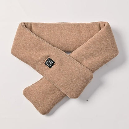 Khaki USB Powered Graphene Rapid Heated Scarf - 80 x 10 CM Washable Winter Thermal Wrap with 3-Level Temp for V888-ELOSUNG49713