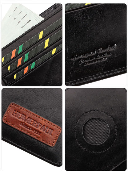 Coffee Handcrafted Genuine First-Layer Cowhide Wallet & Card Case for Men - Multi-Slot Ultra-Slim Bifold, V888-ELOSUNG49715