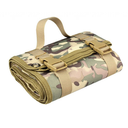 200x75CM Camouflage Outdoor Tactical Roll-Up Shooting Mat - MOLLE Webbing & Stake Down Eyelets - Portable V888-ELOSUNG49779