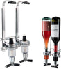 Professional Wall-Mounted Alcohol Tot Dispenser (2 Head) - Heavy Duty Adjustable Metal Wine Rack Decor with V888-ELOSUNG49798