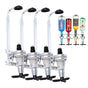 Professional Wall-Mounted Alcohol Tot Dispenser (4 Head) - Heavy Duty Adjustable Metal Wine Rack Decor with V888-ELOSUNG49799