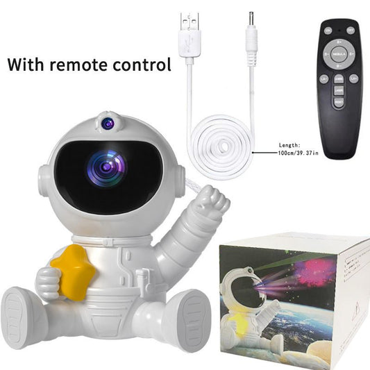 USB Powered Astronaut Nebula Projector & Starry Night Ambient Light with Star Accents - 8 Nebula Effects, 360 V888-ELOSUNG49806