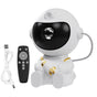 USB Powered Astronaut Nebula Projector & Starry Night Ambient Light with Airplane Accents - 8 Nebula Effects, V888-ELOSUNG49809
