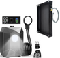 Portable Rechargeable Camping Shower Pump Kit with Digital Temperature Display, 4-Level LED Light, 5-Gear V888-ELOSUNG49893