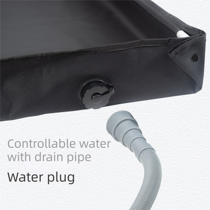 Portable Rechargeable Camping Shower Pump Kit with Digital Temperature Display, 4-Level LED Light, 5-Gear V888-ELOSUNG49893