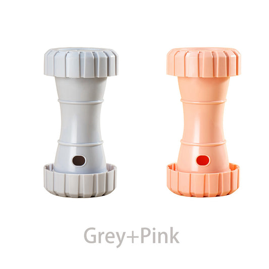 2 Pack(Grey+Pink): Cat and Dog Treat Dispenser Toy - Interactive, Durable, Bite-Resistant Slow-Feeder, V888-ELOSUNG50023