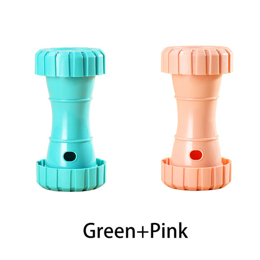 2 Pack(Green+Pink): Cat and Dog Treat Dispenser Toy - Interactive, Durable, Bite-Resistant Slow-Feeder, V888-ELOSUNG50024
