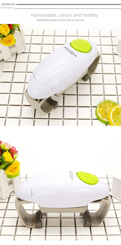 Black Upgraded One-Touch Electric Can Opener - Dual-Handle Design, Automatic Hands-Free Can/Bottle Opener, V888-ELOSUNG50100