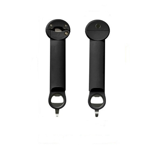 Black Multi-Functional Adjustable Can and Bottle Opener - Heavy Duty Jar Opener for Seniors, Women, and Weak V888-ELOSUNG50102