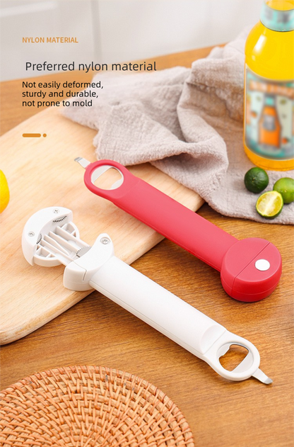 Black Multi-Functional Adjustable Can and Bottle Opener - Heavy Duty Jar Opener for Seniors, Women, and Weak V888-ELOSUNG50102