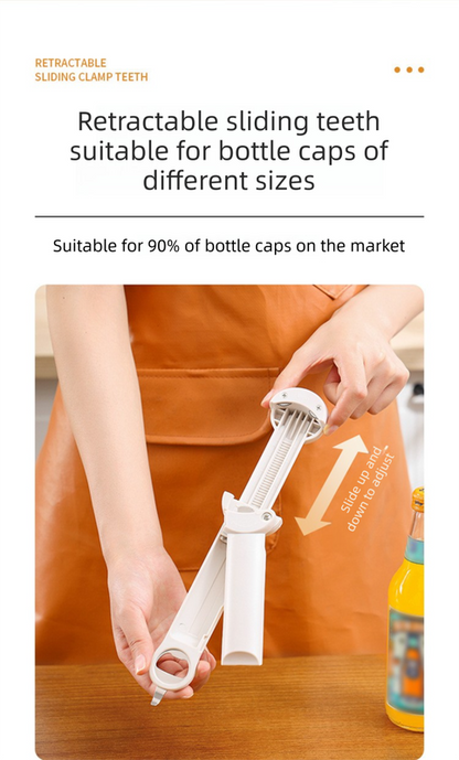 Blue Multi-Functional Adjustable Can and Bottle Opener - Heavy Duty Jar Opener for Seniors, Women, and Weak V888-ELOSUNG50105