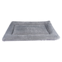 Grey L size Plush Flannel Pet Bed with Removable Sponge - Waterproof, Extra Wide & Thickened, Soft Four V888-ELOSUNG50108