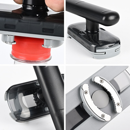 2 pack Black Creative Multi-Functional ABS Can and Bottle Opener - Non-Slip, Effort-Saving Jar Lid Opener for V888-ELOSUNG50117