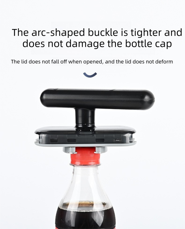 3 pack Black Creative Multi-Functional ABS Can and Bottle Opener - Non-Slip, Effort-Saving Jar Lid Opener for V888-ELOSUNG50118