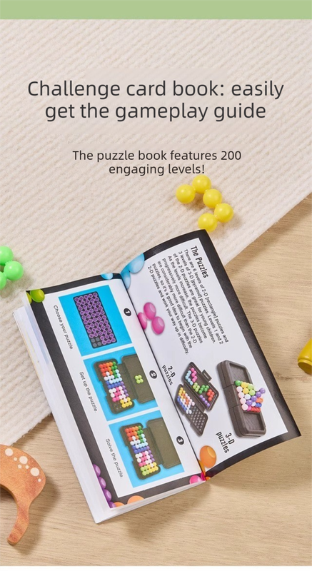 Black Rectangular Smart XO Puzzle - A portable logic game suitable for both children and adults, featuring V888-ELOSUNG50126