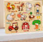Puzzle Board for Toddlers - Early Learning Shape Sorter & Hand-Eye Coordination Toy for Kids 3+, Educational V888-ELOSUNG50132
