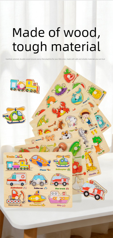 Puzzle Board for Toddlers - Early Learning Shape Sorter & Hand-Eye Coordination Toy for Kids 3+, Educational V888-ELOSUNG50132
