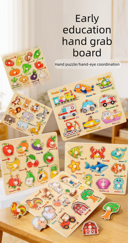 Puzzle Board for Toddlers - Early Learning Shape Sorter & Hand-Eye Coordination Toy for Kids 3+, Educational V888-ELOSUNG50134