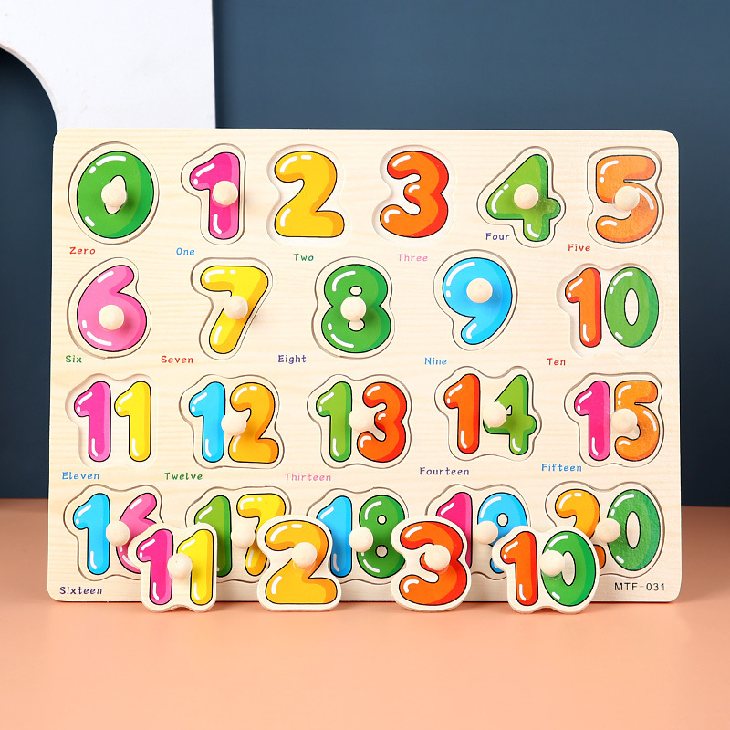 Toddler Peg Puzzle - An educational and entertaining matching toy featuring letters, numbers, shapes, and V888-ELOSUNG50138