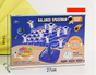 Blue Kids Balance Spaceman Stacking Toy - 48 Astronaut Figures Balance Tree Game with Punishment Wheel & Dice V888-ELOSUNG50167