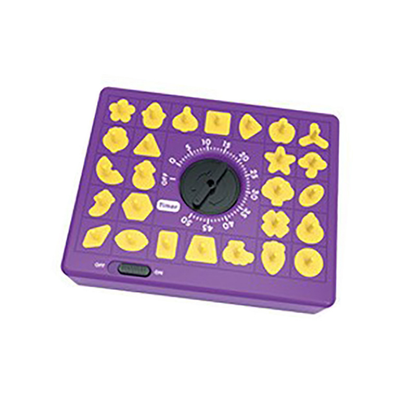 Purple Time Puzzle Shape Matching Game, Kids Educational Memory Board Game with Timer, 26 Pieces Montessori V888-ELOSUNG50200