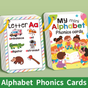 Colorful Alphabet Phonics Flash Cards 27 PCS, ABC Learning Cards with Initial Sound Pictures, Montessori V888-ELOSUNG50201