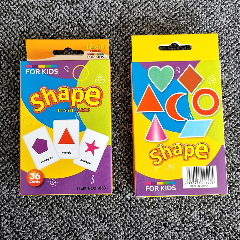 4-Set Kids Early Education Flash Cards, Montessori Cognitive Development Toys for Toddlers Ages 4+, V888-ELOSUNG50202