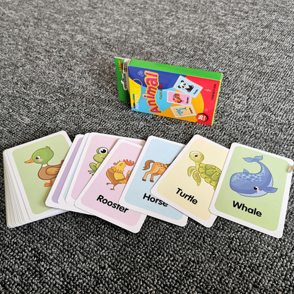 7-Set Kids Early Education Flash Cards, Montessori Cognitive Development Toys for Toddlers Ages 4+, V888-ELOSUNG50204