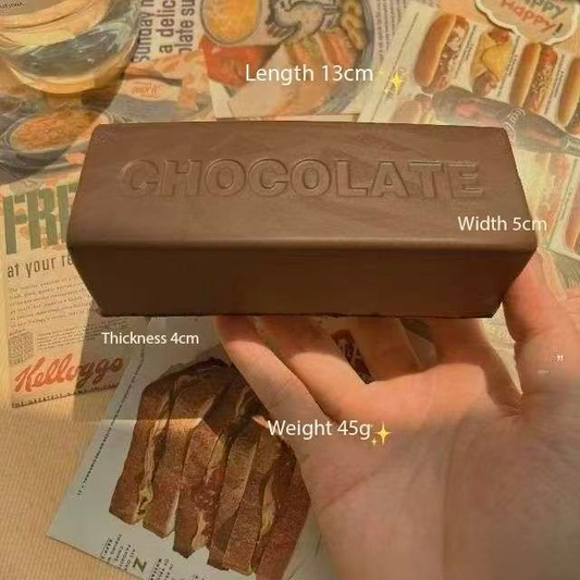 Chocolate Super Wet Soft Milk Bar Squishy Toy, Slow Rising PU Stress Relief Squeeze Stick, Ultra Soft Finger V888-ELOSUNG50207