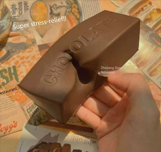 Chocolate Super Wet Soft Milk Bar Squishy Toy, Slow Rising PU Stress Relief Squeeze Stick, Ultra Soft Finger V888-ELOSUNG50207